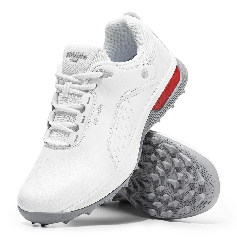Men'S Shoes Water Resistant - Sapatos de golfe masculinos FitVille, modelo