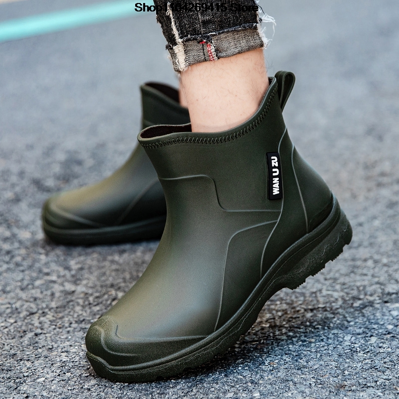 Men'S Shoes Water Resistant - Novas Botas de Chuva Impermeáveis Antiderrapantes