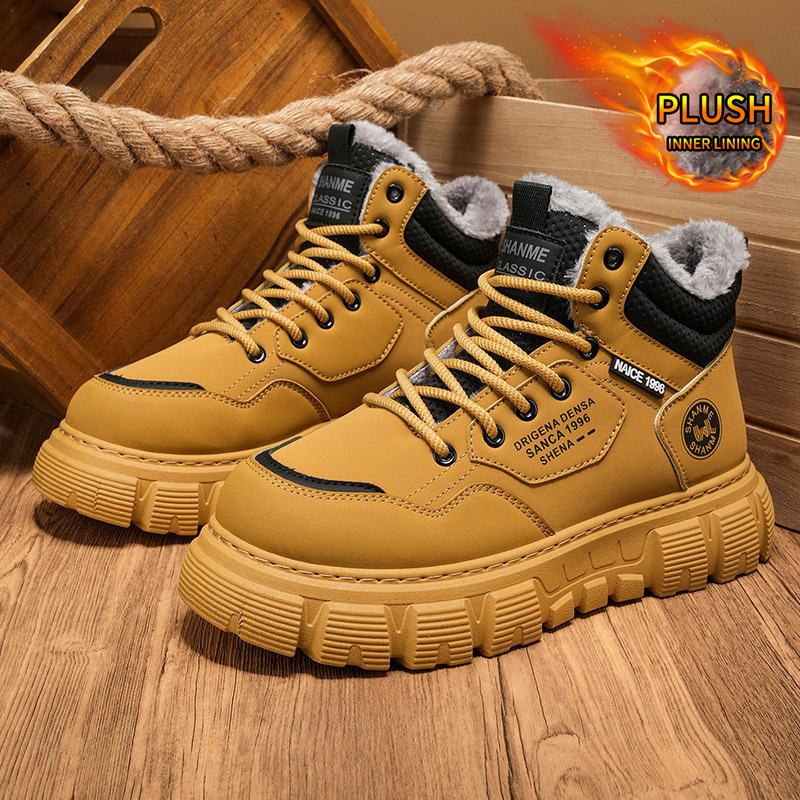 Botas masculinas de cano alto  - Men'S Shoes Increase Height avaliação e preço