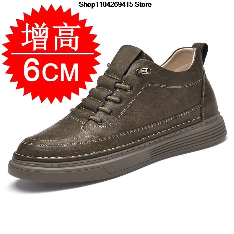 Sapatos Oxford Masculinos com  - Men'S Shoes Increase Height avaliação e preço