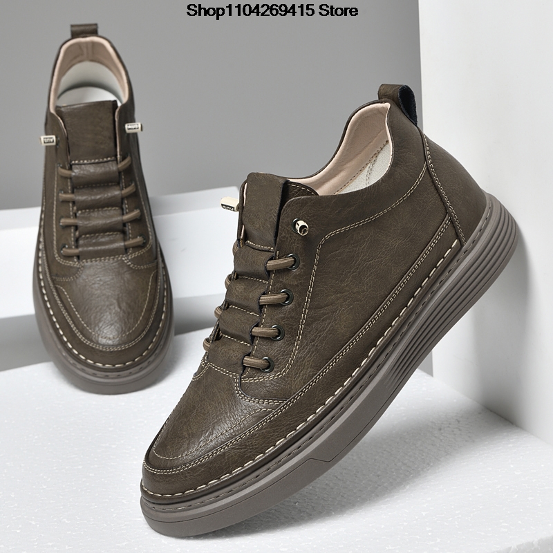 Sapatos Oxford Masculinos com  - Men'S Shoes Increase Height avaliação e preço
