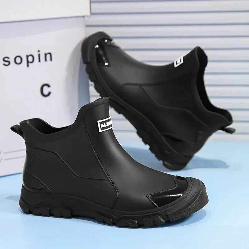Botas de Chuva Curtas Masculin - Men'S Shoes Water Resistant avaliação e preço